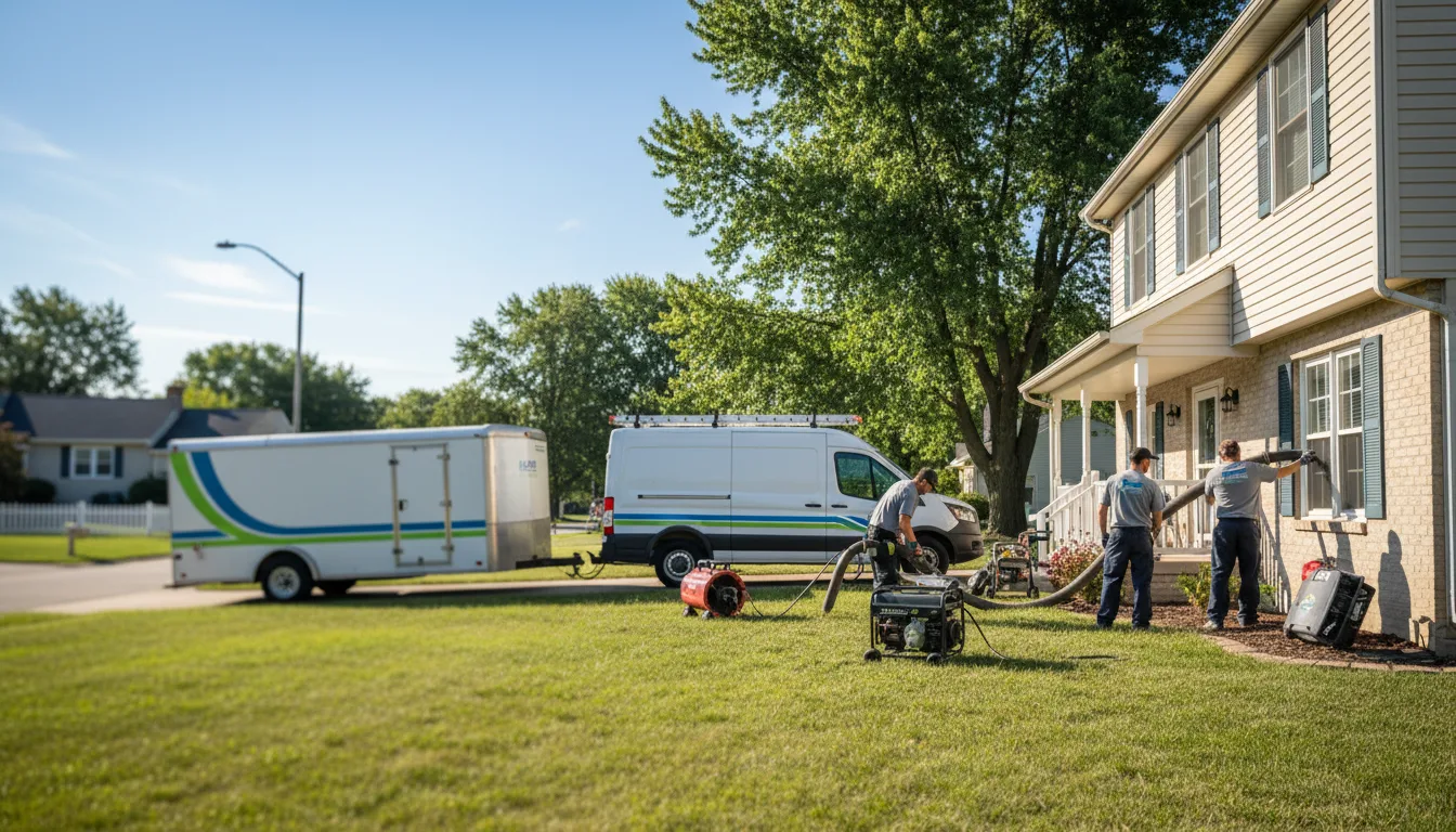 Flooded Basement Restoration And Cleanup With Repair in Corwith, IA near me